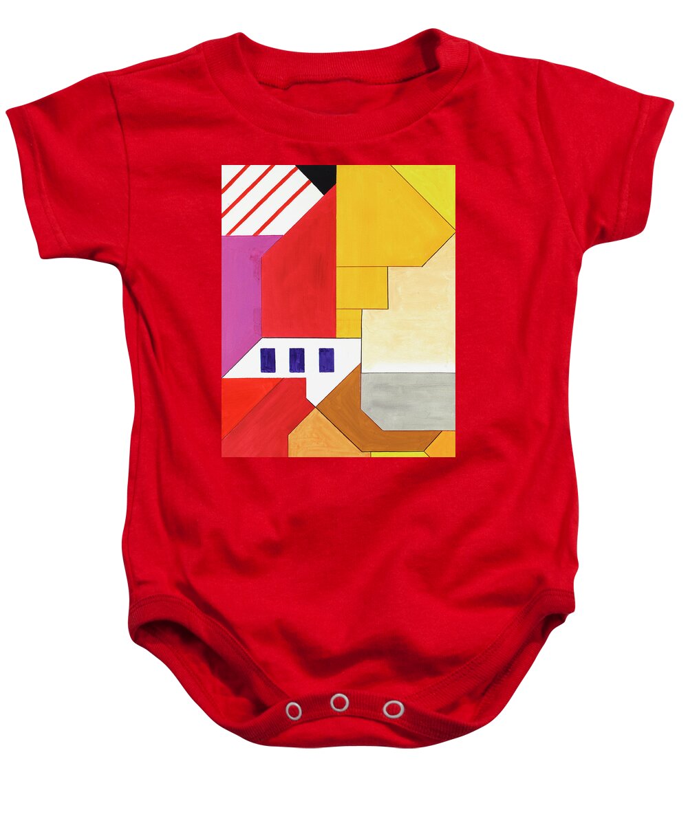 Abstract Baby Onesie featuring the painting Sinfonia dell eternita - Part 1 by Willy Wiedmann