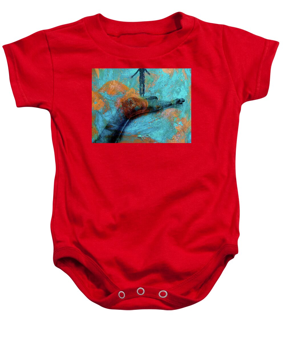 Hand Baby Onesie featuring the photograph Standing at the hand by Gabi Hampe