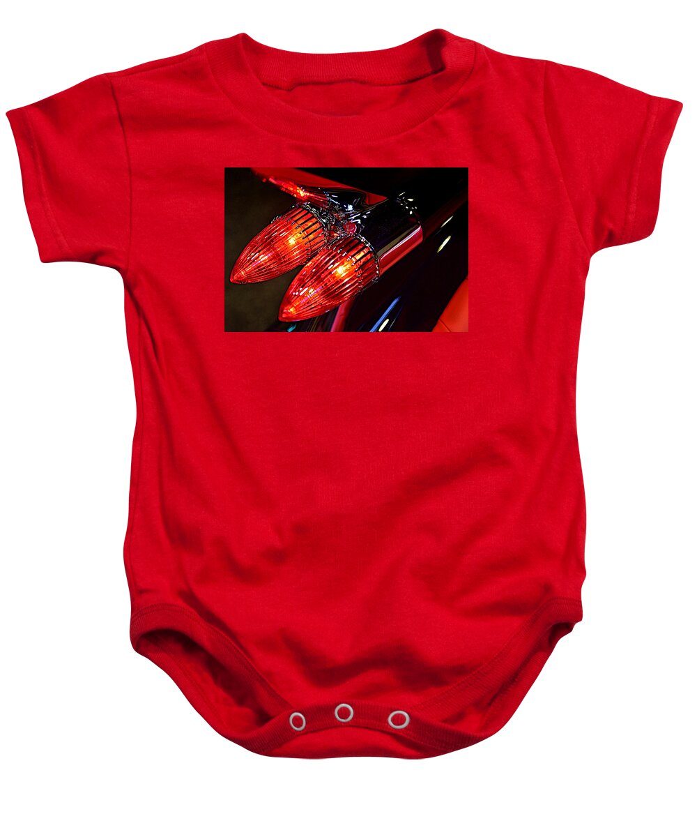 Automobile Baby Onesie featuring the photograph Stylin' Lights by Richard Gehlbach