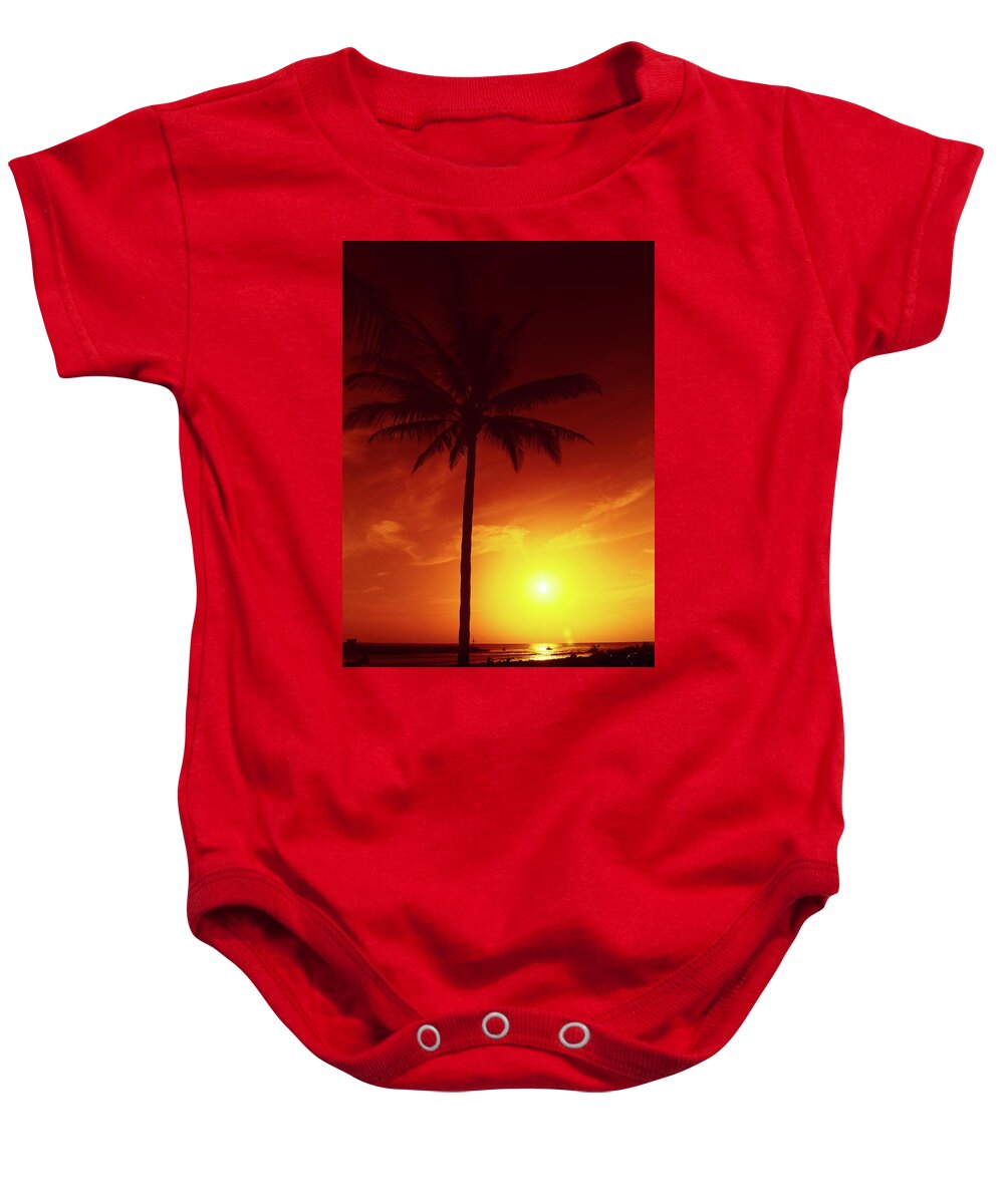 Jupiter Inlet Baby Onesie featuring the photograph Summer by The Sea by Steve DaPonte
