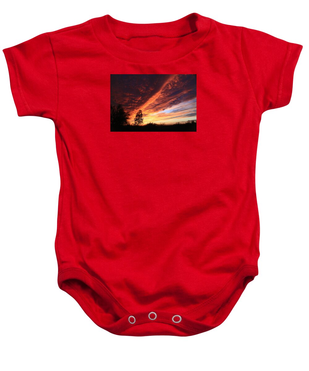 Clouds Baby Onesie featuring the photograph Thanksgiving Sunset by Gary Kaylor