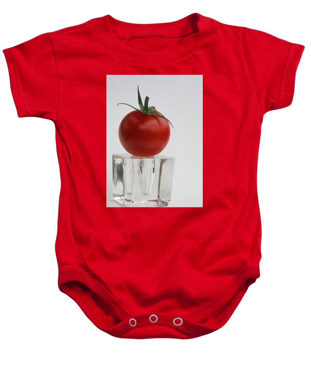 Tomato Baby Onesie featuring the photograph Tomato by Jarmo Honkanen
