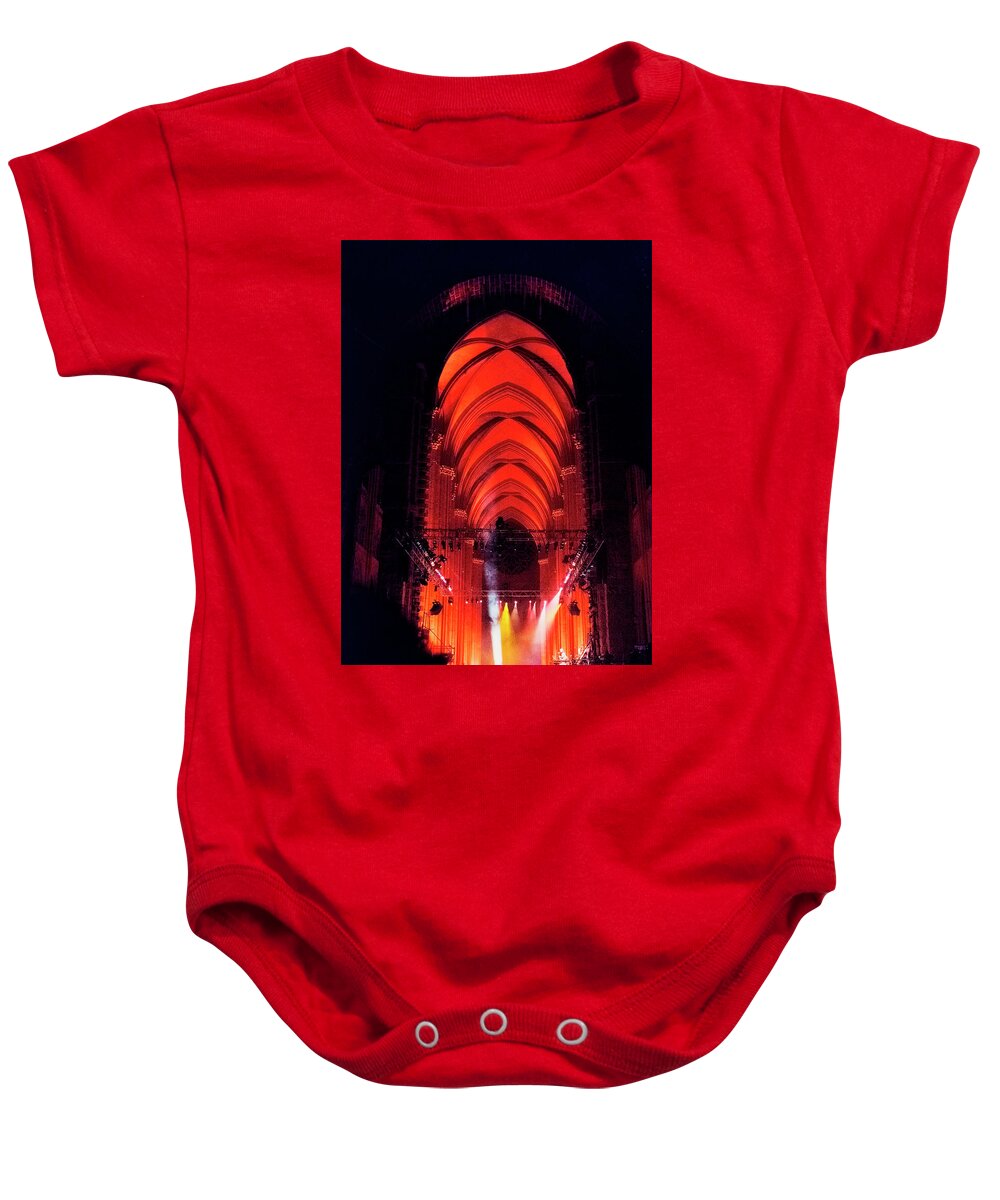 Paul Winter Concert Baby Onesie featuring the photograph Winter Solstice Concert by Tom Singleton