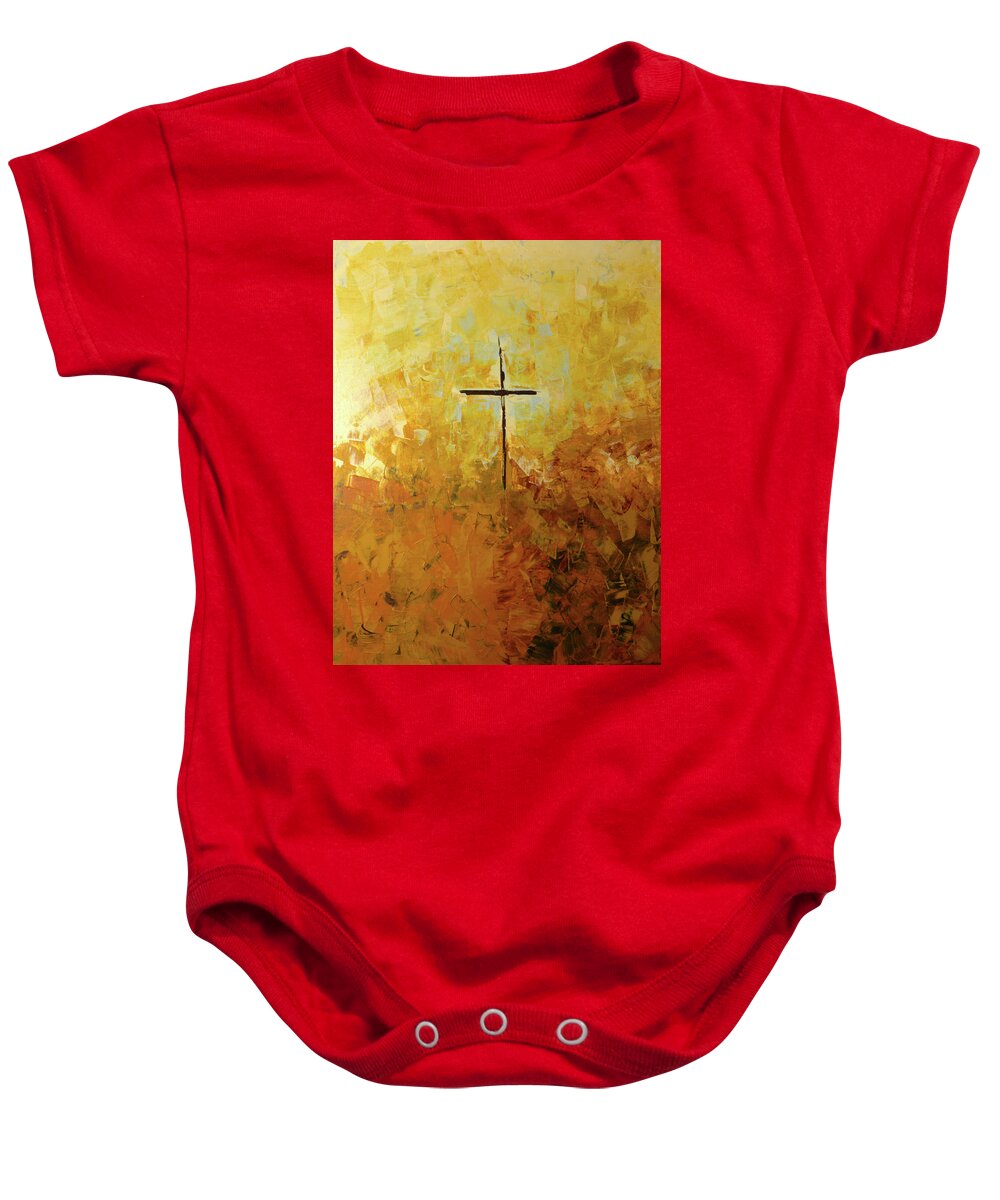 Near Baby Onesie featuring the painting You Are Near by Linda Bailey