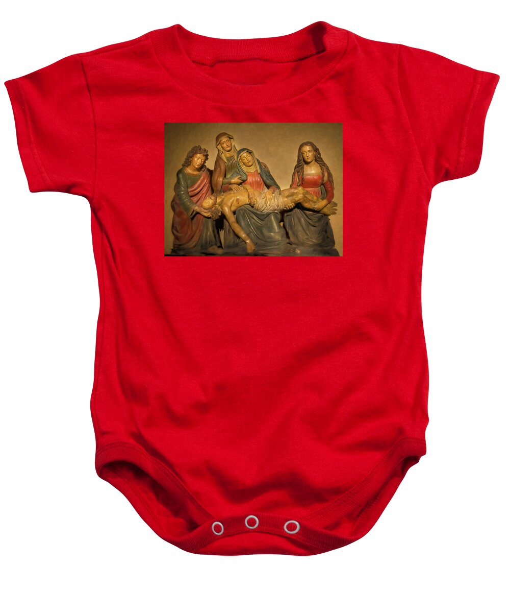 Sacred Baby Onesie featuring the photograph Churches of Italy - Fiesole #1 by Andy Romanoff