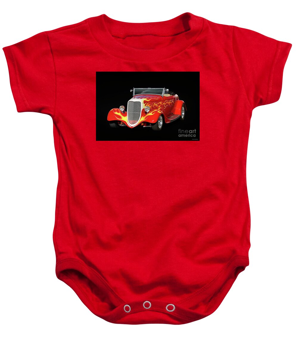 1934 Ford Roadster Baby Onesie featuring the photograph 1934 Ford Roadster #11 by Dave Koontz