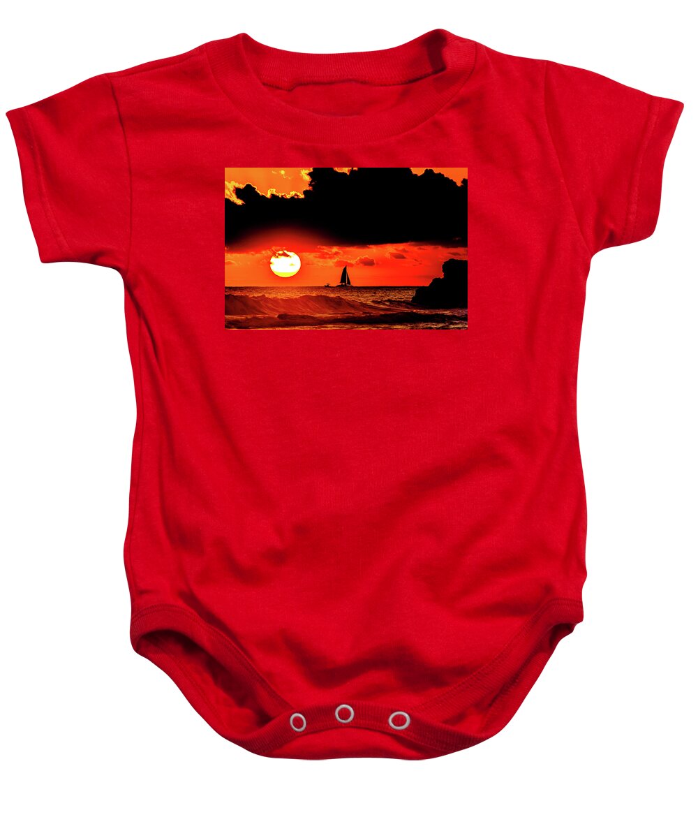 Hawaii Baby Onesie featuring the photograph A Coastal Warm Scene by John Bauer