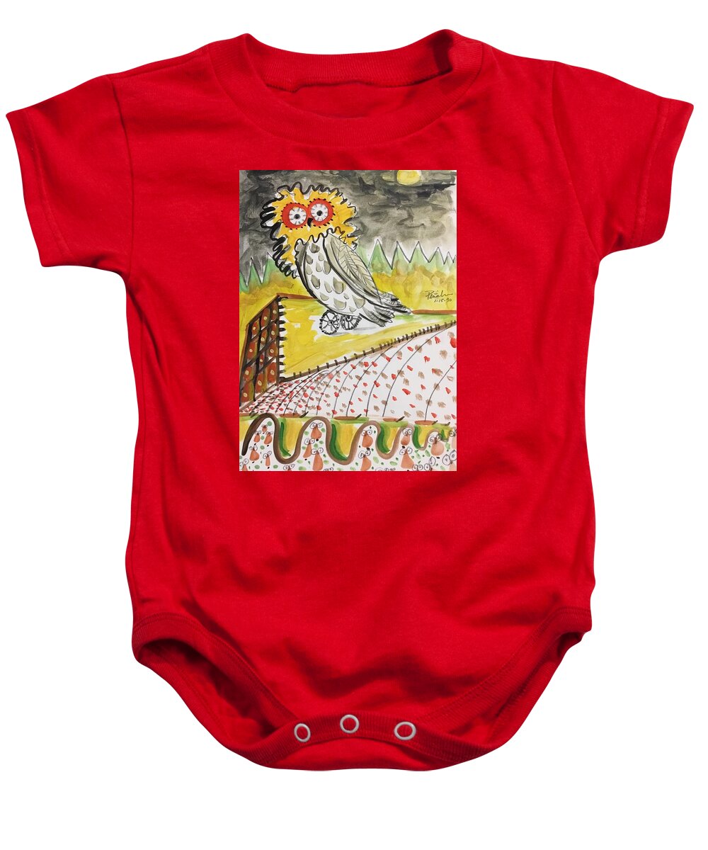Ricardosart37 Baby Onesie featuring the painting Ability by Ricardo Penalver deceased