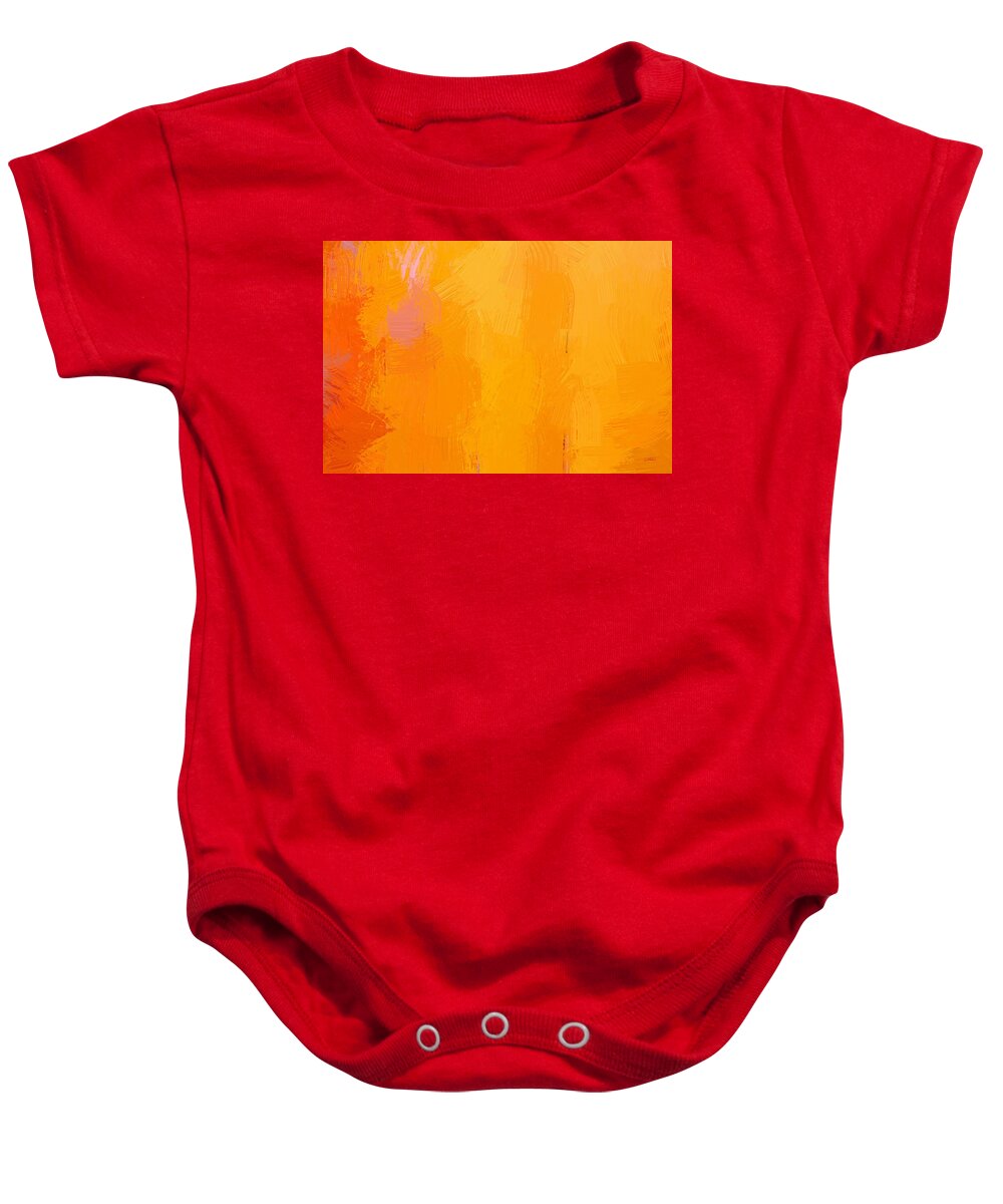 Abstract Baby Onesie featuring the painting Abstract - DWP1530811 by Dean Wittle