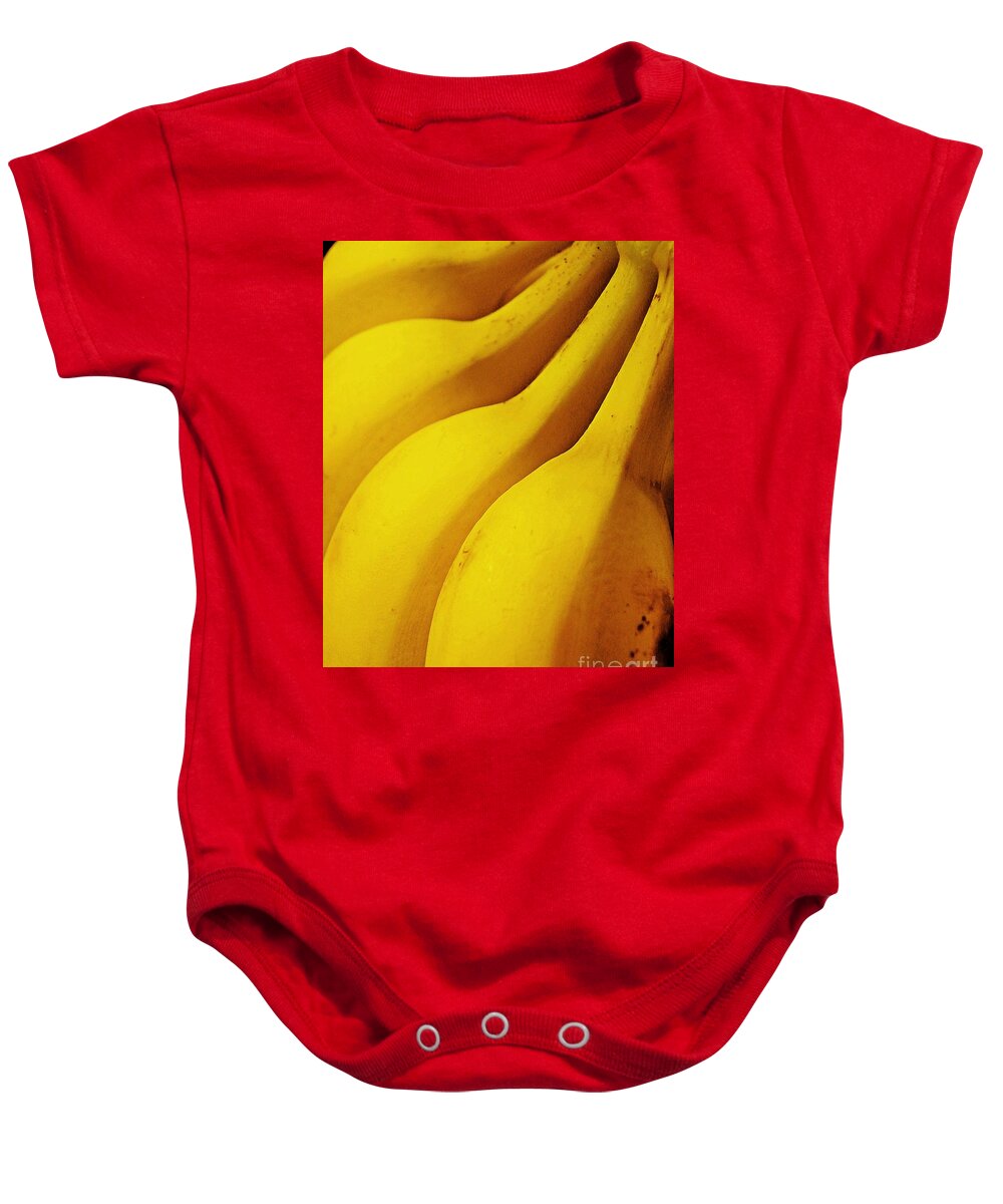 Banana Baby Onesie featuring the photograph Bananas by Sarah Loft