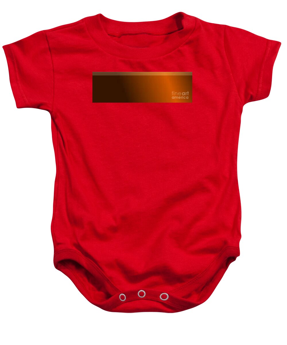 Oil Baby Onesie featuring the painting Brown Totem by Matteo TOTARO