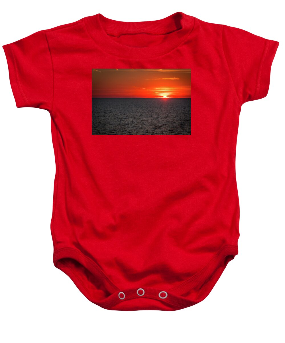 Florida Baby Onesie featuring the photograph Clearwater Sunset by Jeff Phillippi