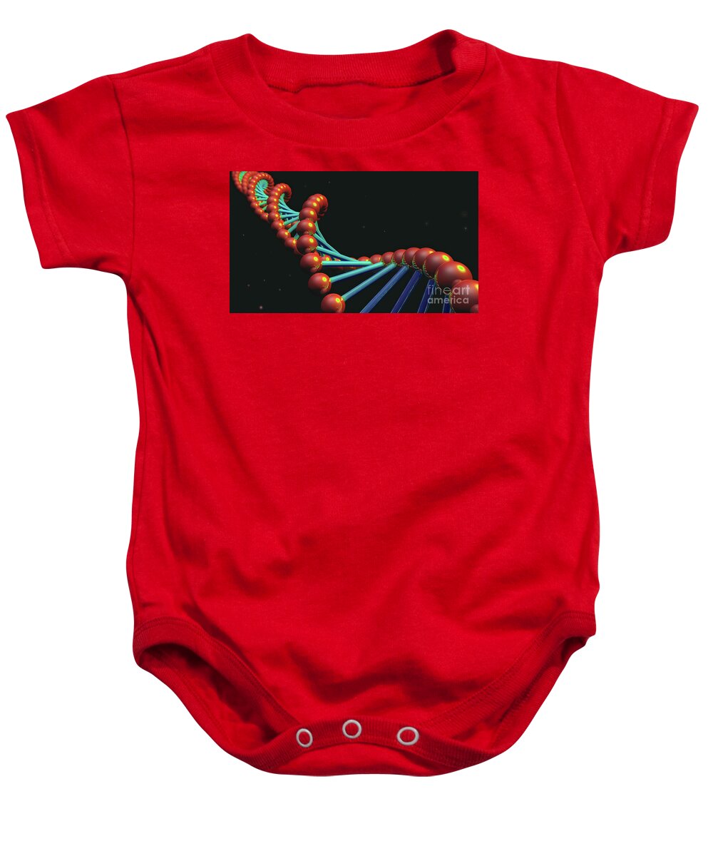 Art Baby Onesie featuring the photograph DNA by Spencer Sutton