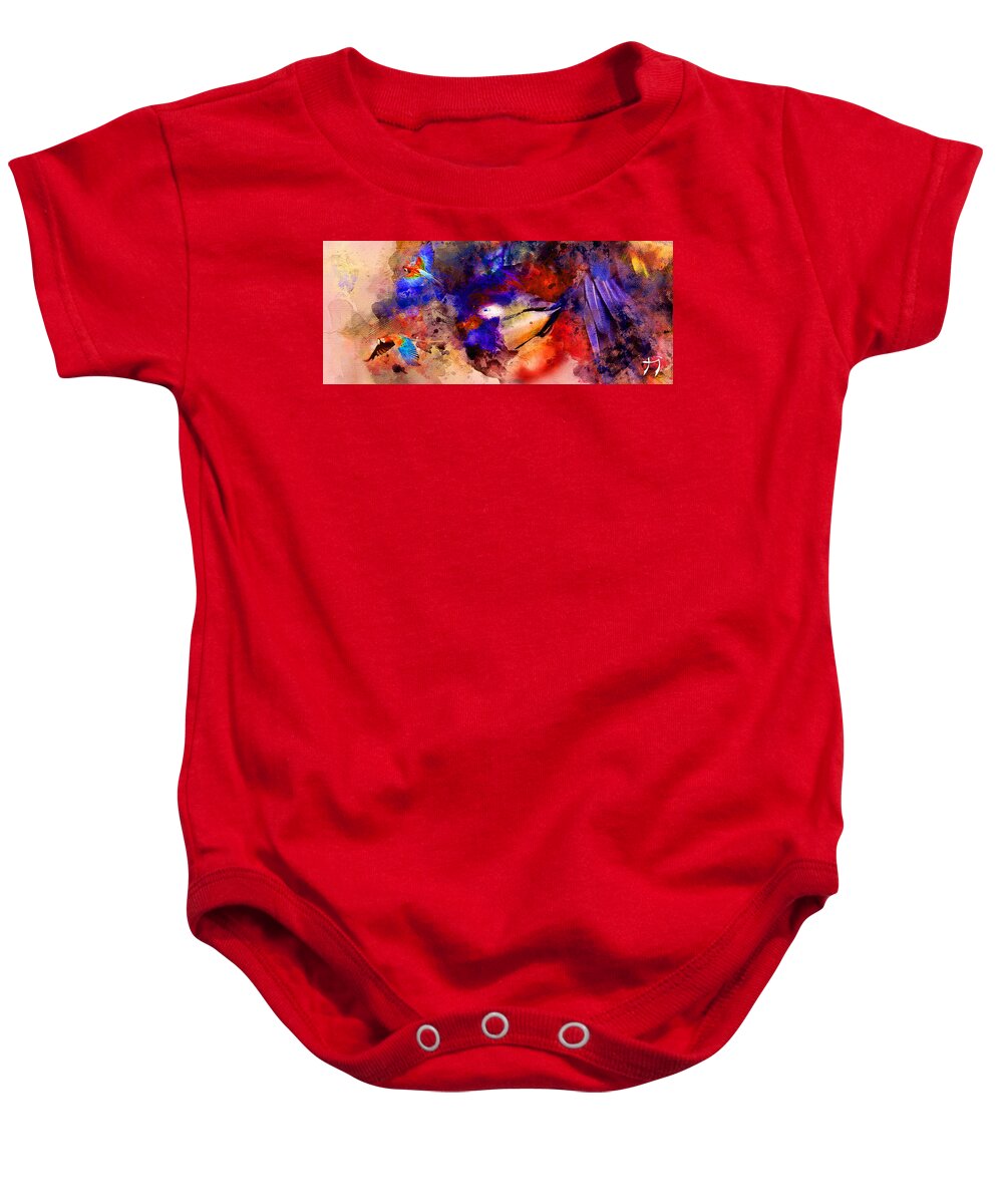 Guara Baby Onesie featuring the painting Guara by Carlos Paredes Grogan