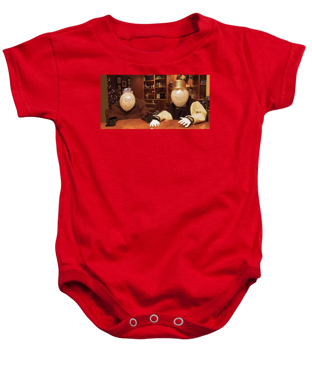 Balloon Baby Onesie featuring the photograph Happy New Year by Marty Klar