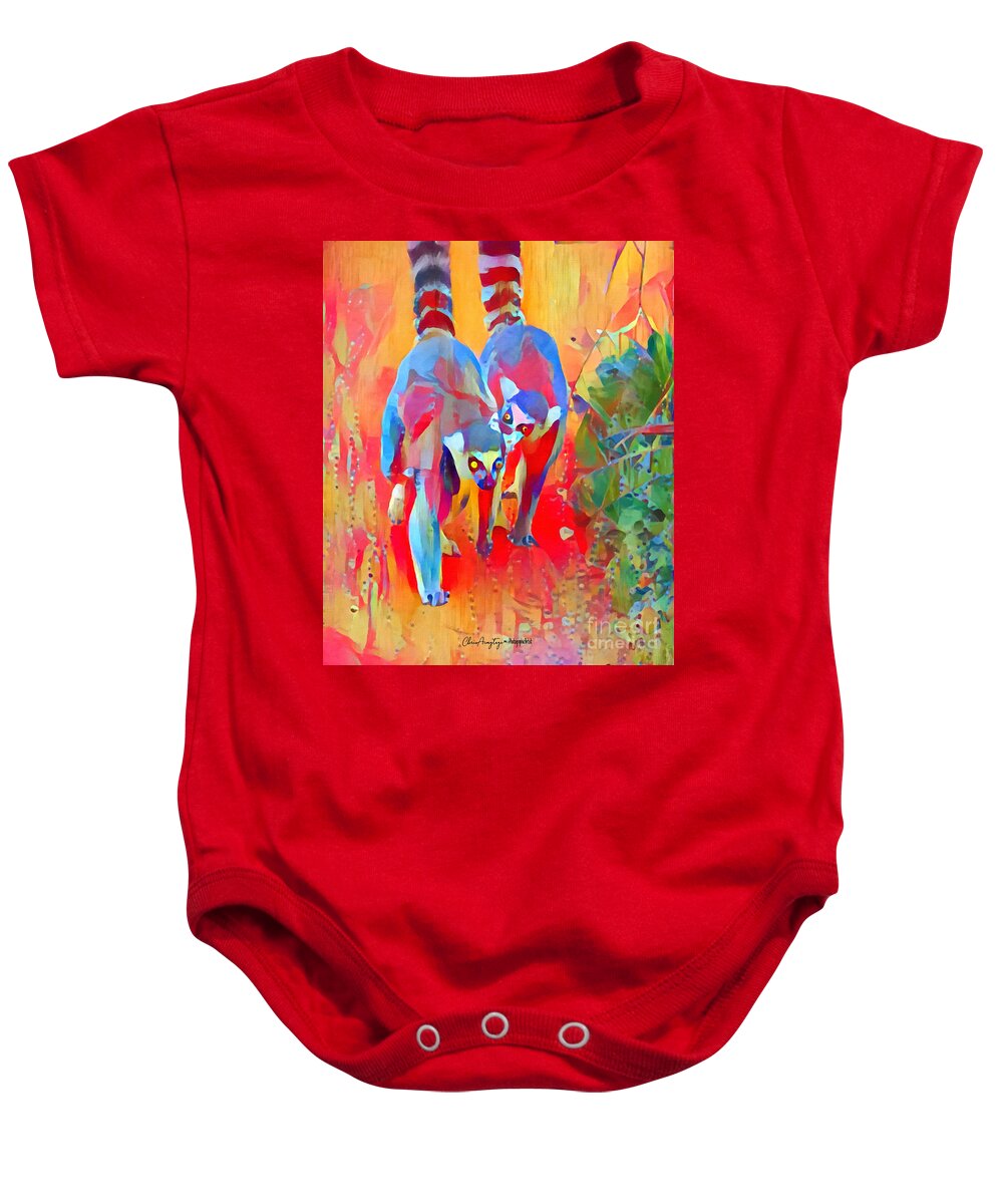 Two Baby Onesie featuring the digital art Madagascar Dreaming by Chris Armytage