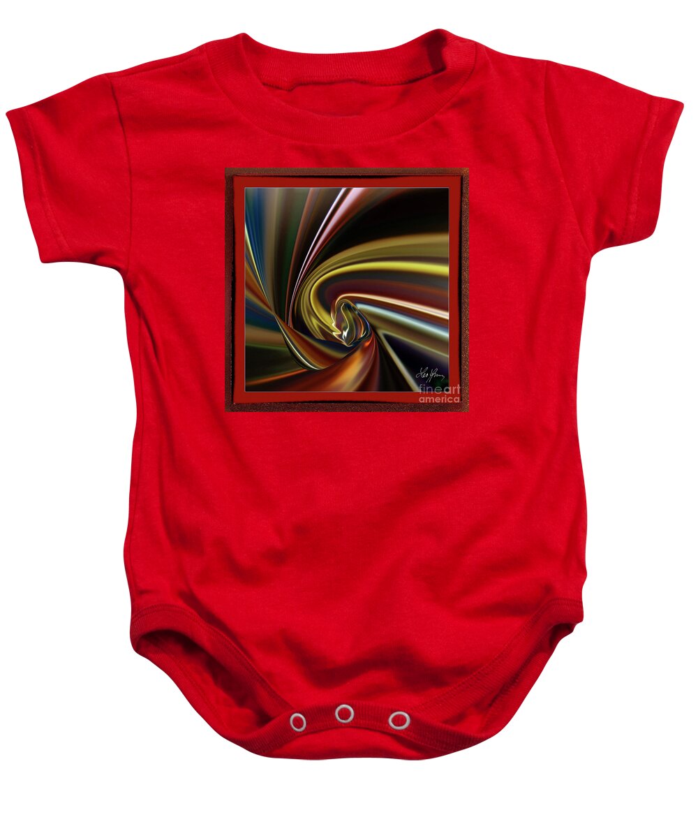 Note Baby Onesie featuring the digital art Note In The Diary Of Love by Leo Symon