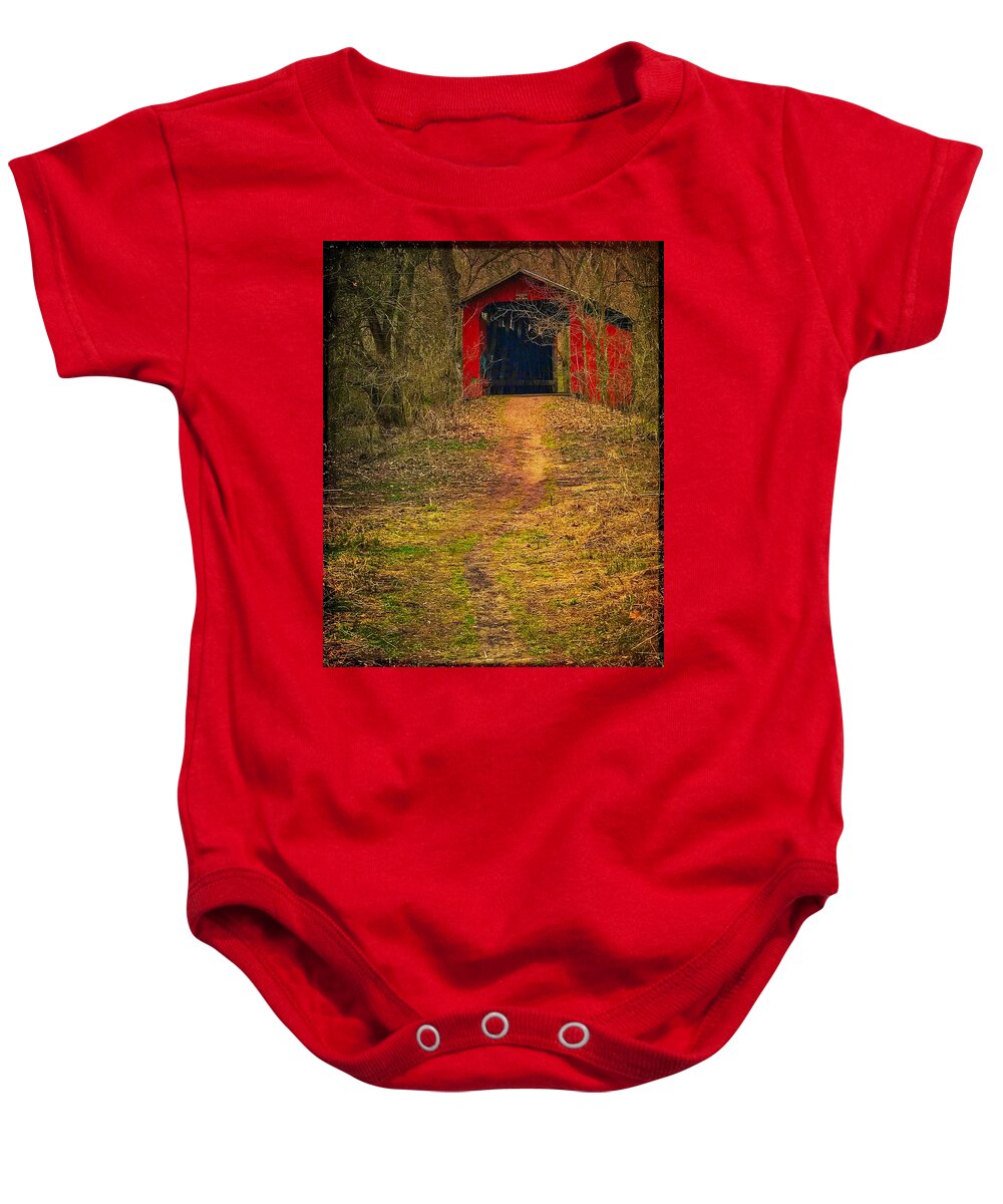  Baby Onesie featuring the photograph Path to Bridge by Jack Wilson