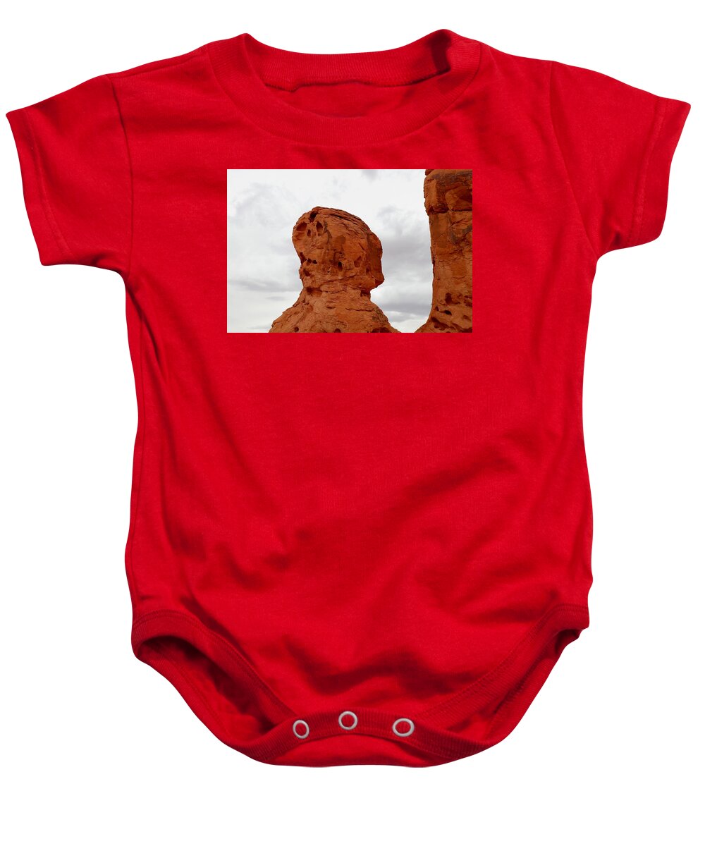 Altl Rock Baby Onesie featuring the photograph Sister by Maria Jansson