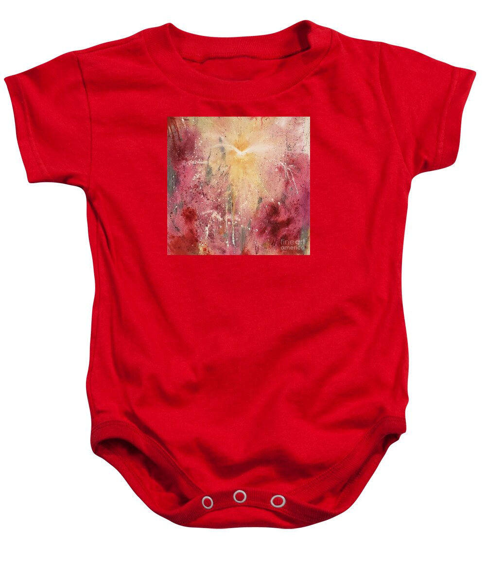 Spirit Of Hope Baby Onesie featuring the painting Spirit of Hope  by Maria Hunt