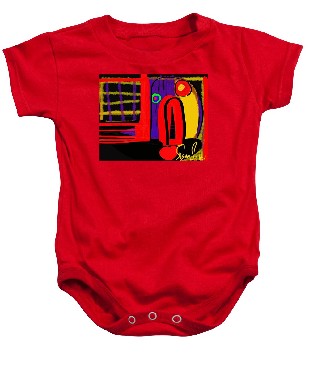 Stir Baby Onesie featuring the digital art Stir Crazy by Susan Fielder