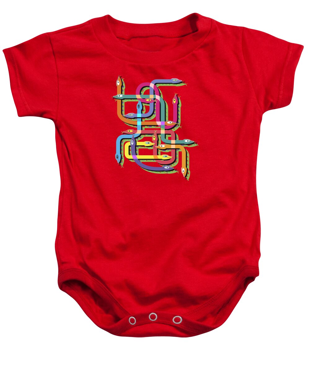 Thinking Baby Onesie featuring the digital art The Thinking Process by Ariadna De Raadt