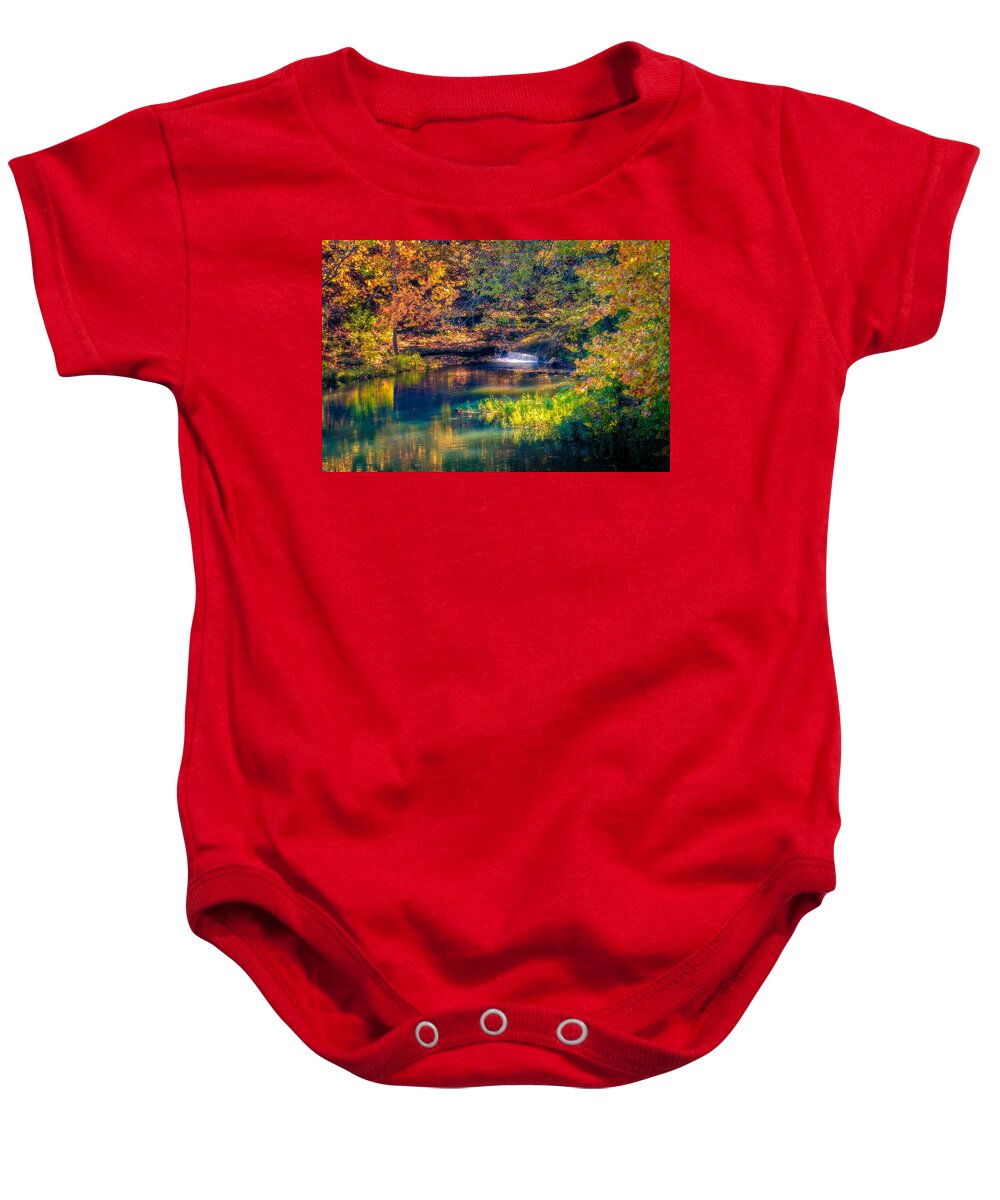 Fall Baby Onesie featuring the photograph Water Fall by Allin Sorenson