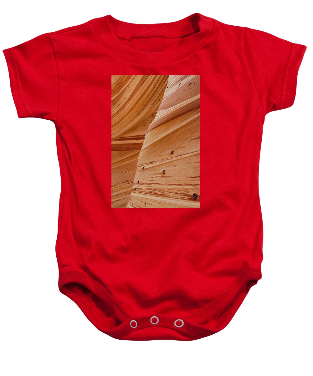 Jeff Foott Baby Onesie featuring the photograph Zebra Canyon Detail by Jeff Foott