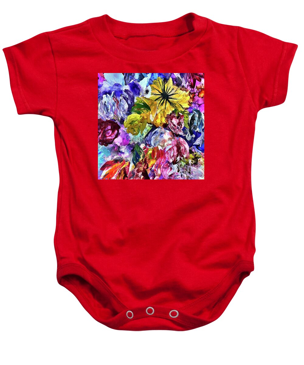  Baby Onesie featuring the painting Just For You by Tommy McDonell