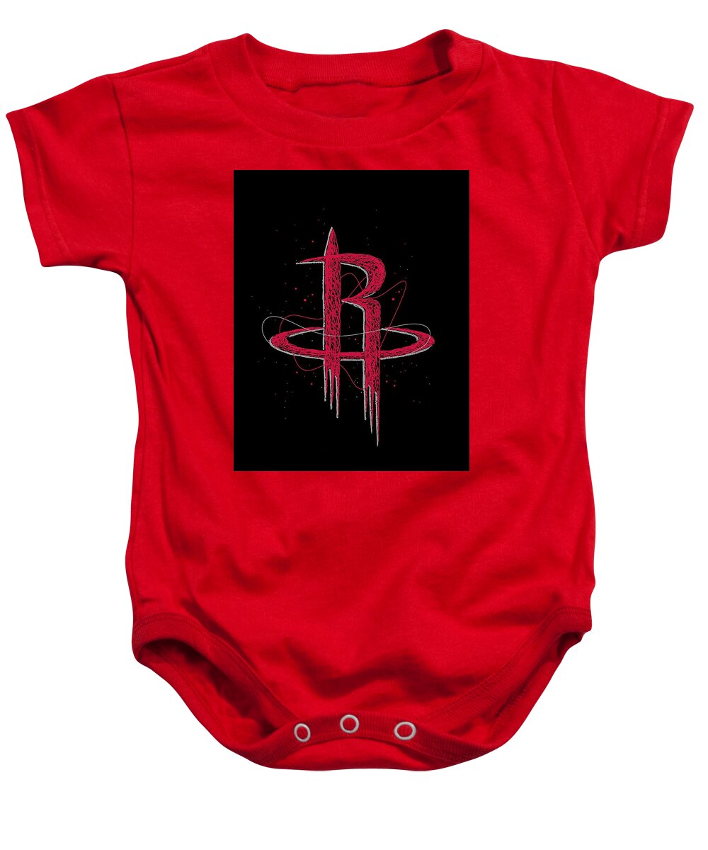Houston Rockets Basketball NBA Logo Symbol Onesie by Erwin Saputra - Pixels