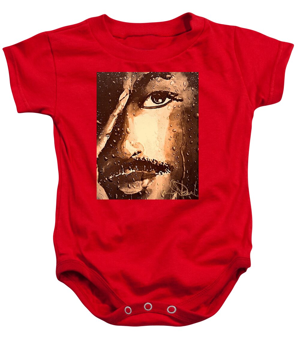  Baby Onesie featuring the painting Tears by Angie ONeal