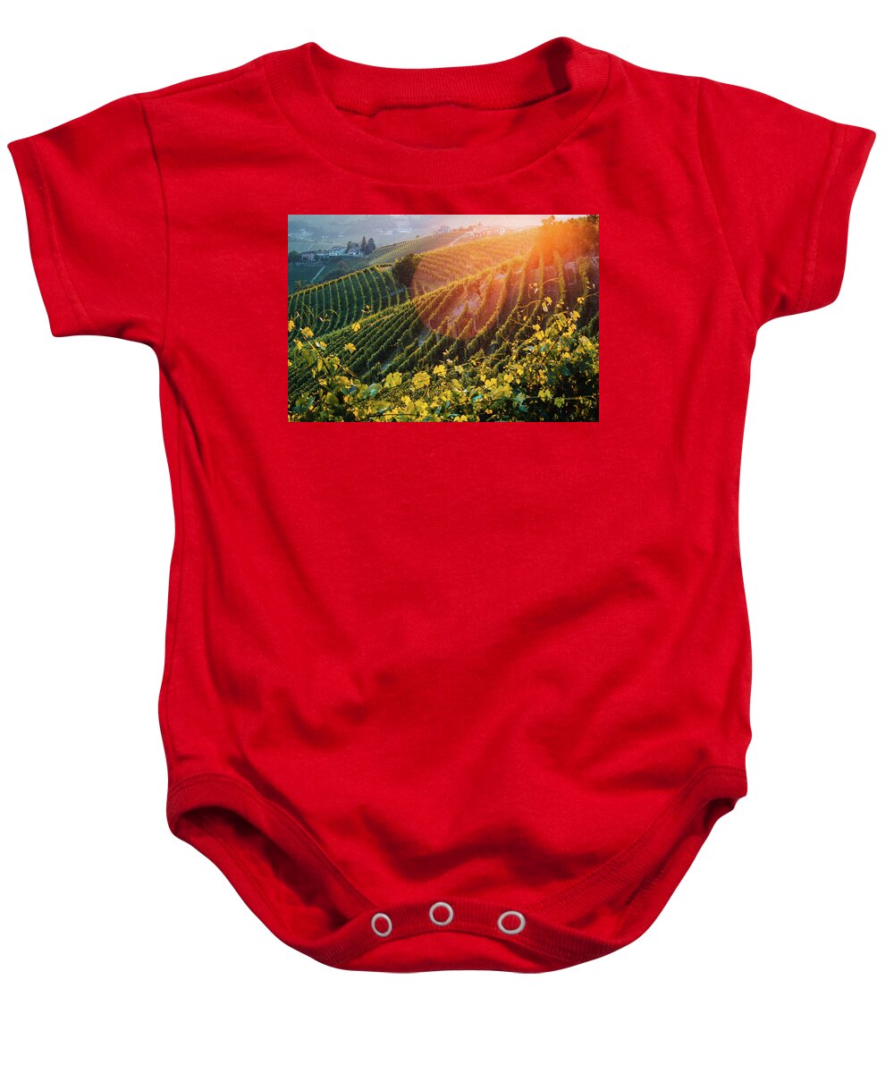 Barbera Baby Onesie featuring the photograph Langhe #4 by Francesco Riccardo Iacomino