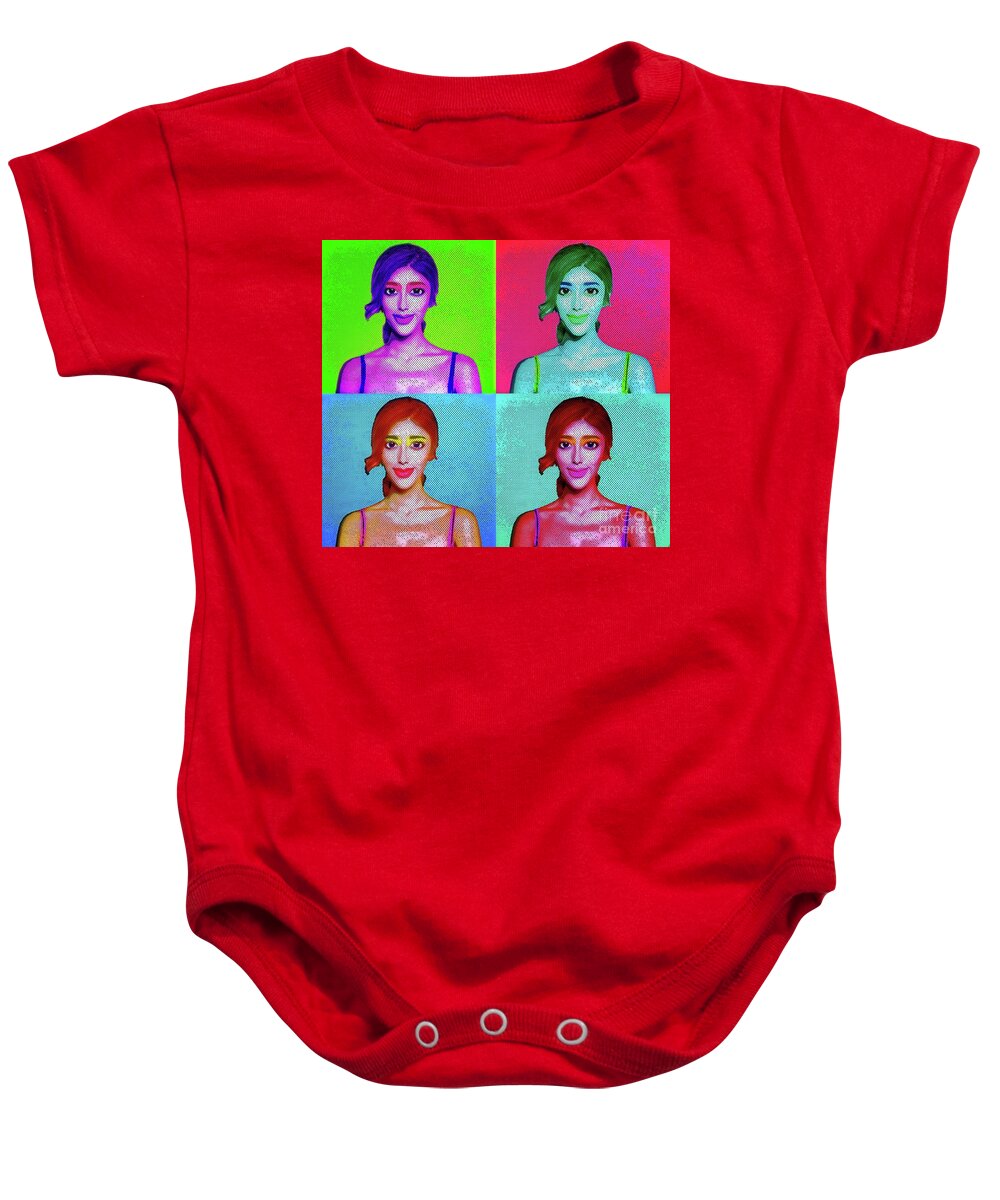 Female Baby Onesie featuring the photograph A Warholian Wonder by Jack Torcello
