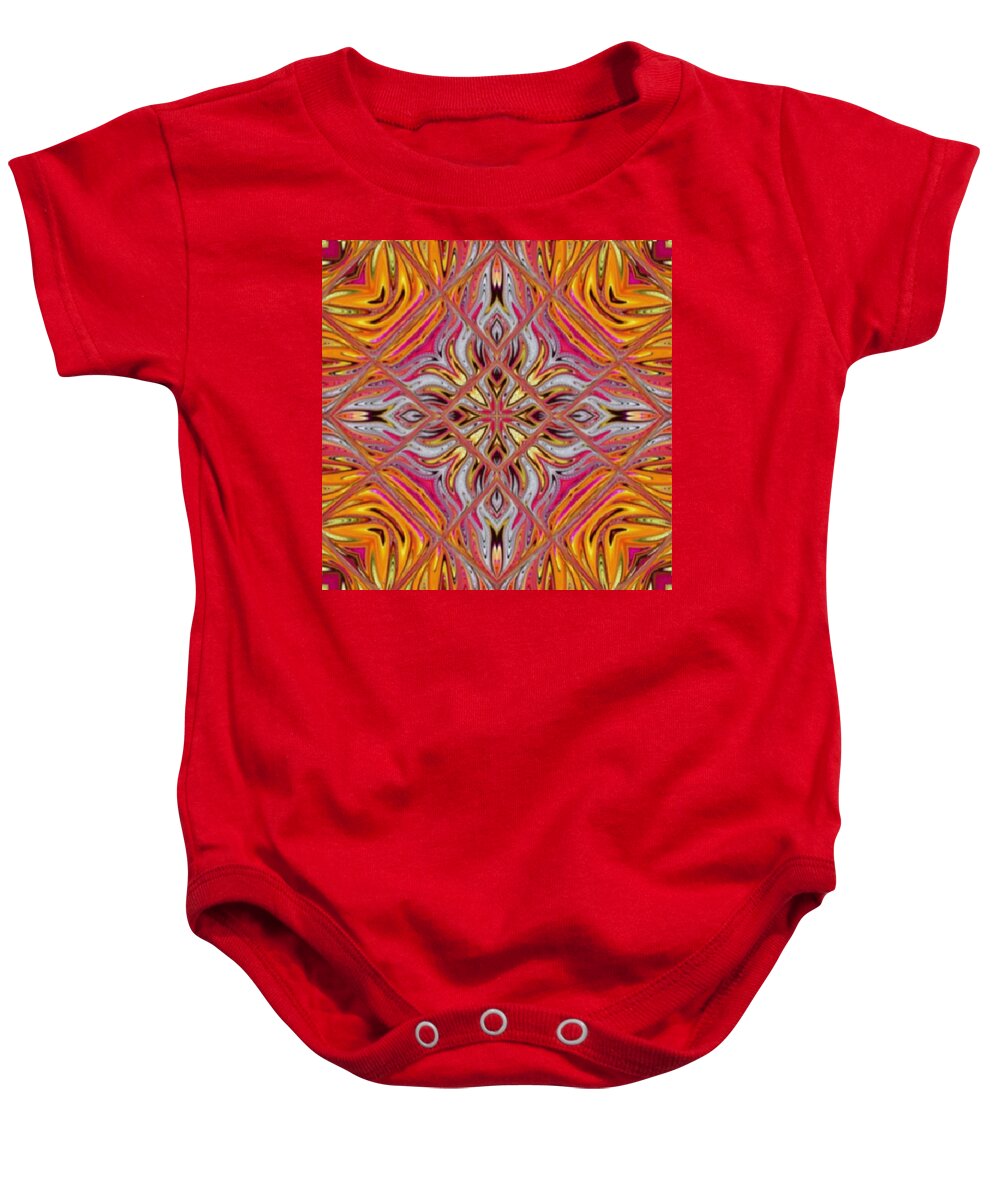  Baby Onesie featuring the digital art August Sun by Designs By L