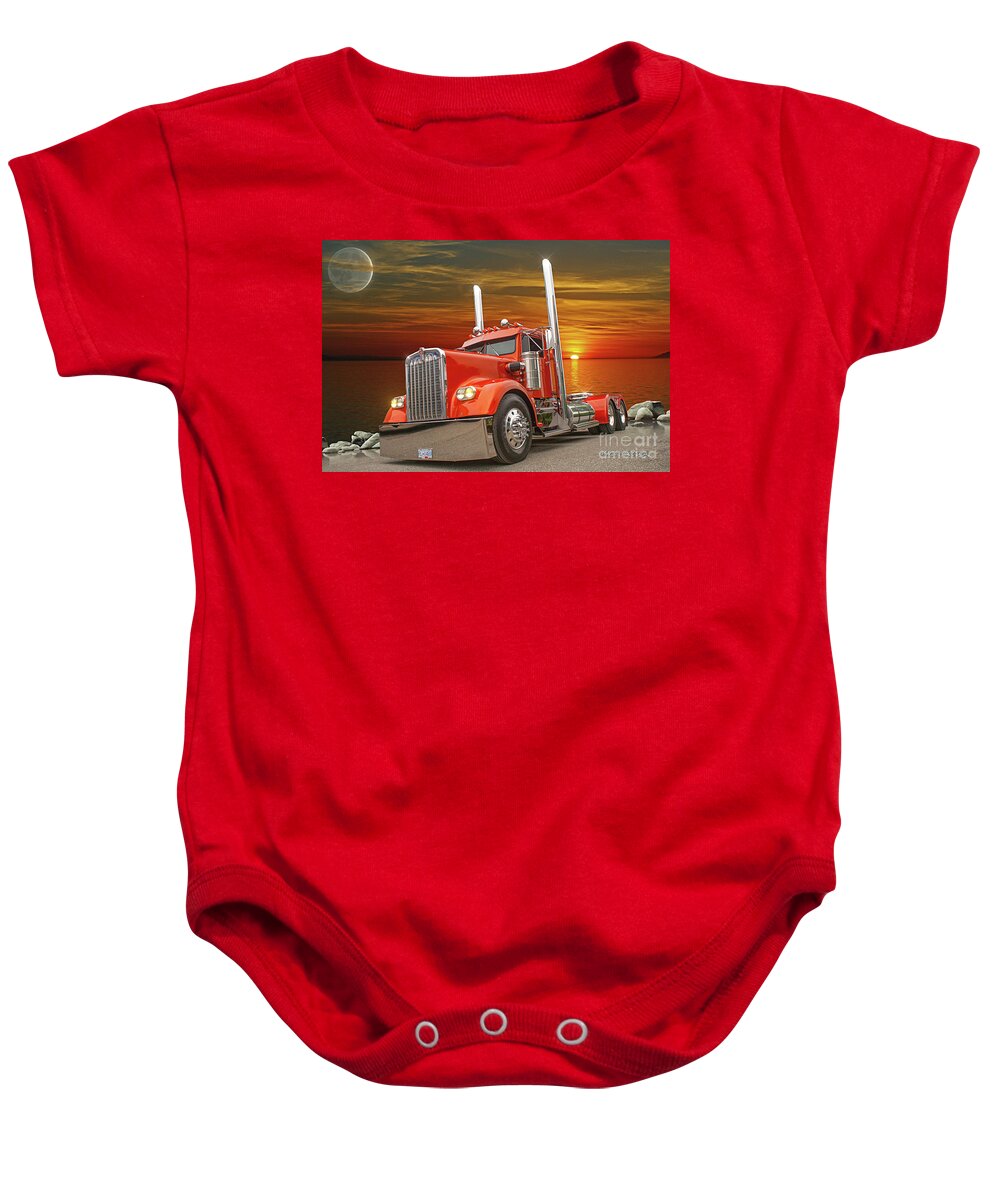 Big Rigs Baby Onesie featuring the photograph Catr1572-21 by Randy Harris