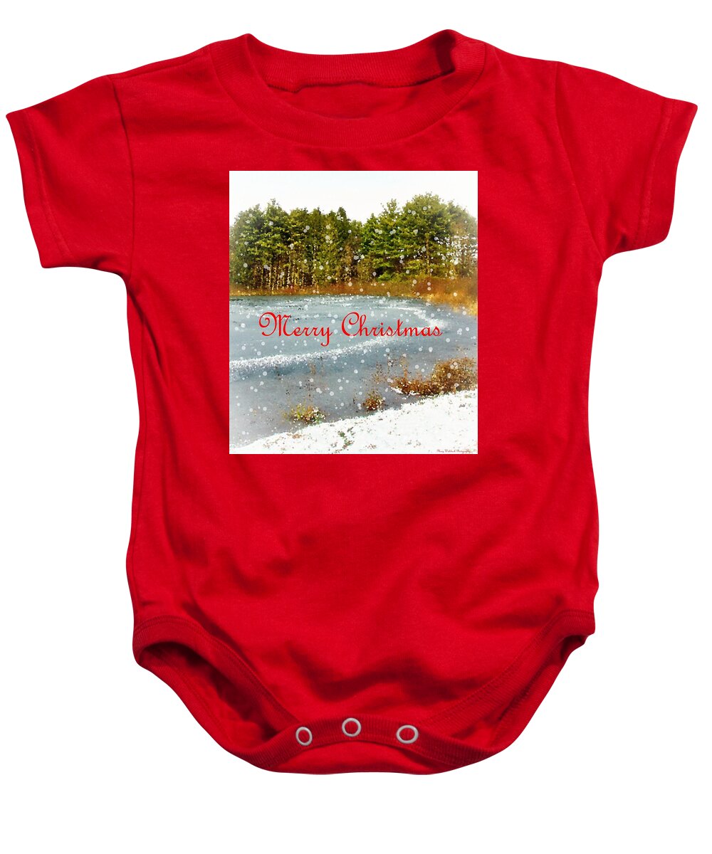 Christmas Baby Onesie featuring the photograph Christmas at Southgate Park by Mary Walchuck