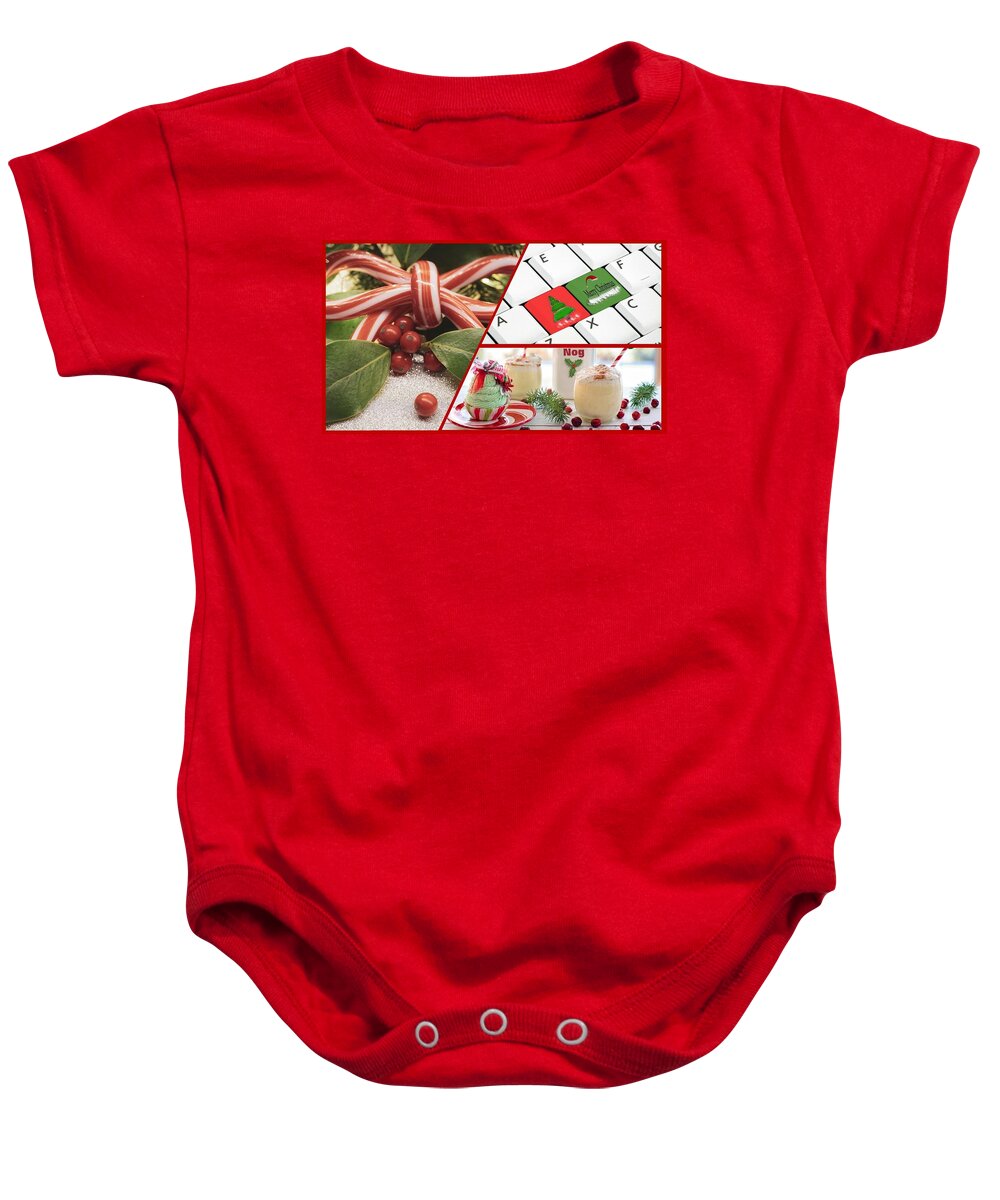 Merry Christmas Baby Onesie featuring the photograph Christmas Sweets by Nancy Ayanna Wyatt