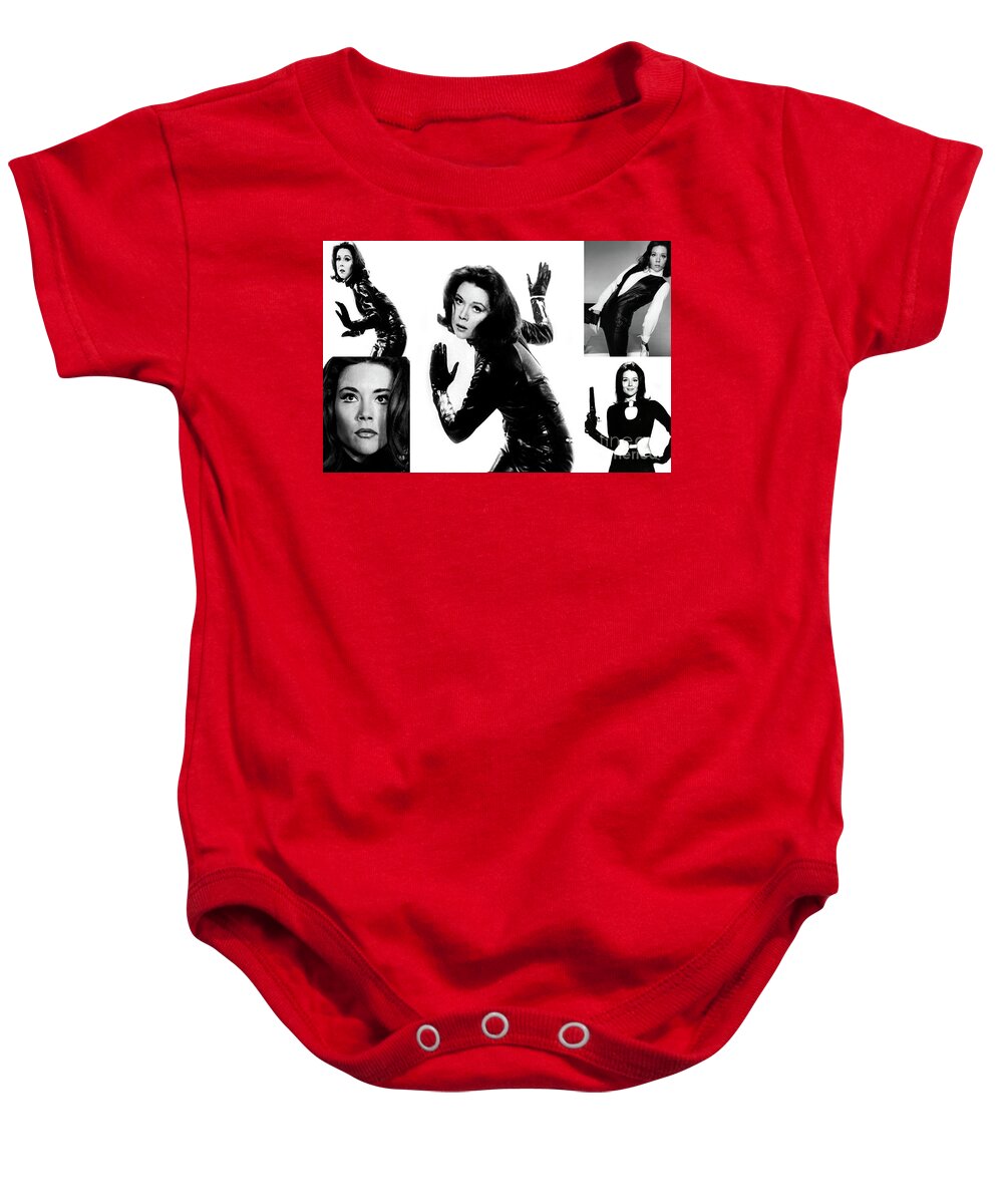 People Baby Onesie featuring the photograph Diana Rigg as Emma Peel by Doc Braham
