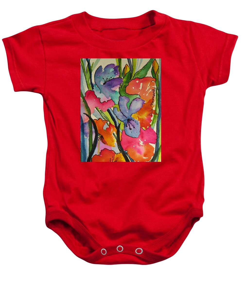 Garden Baby Onesie featuring the painting Enchanted Garden by Dale Bernard
