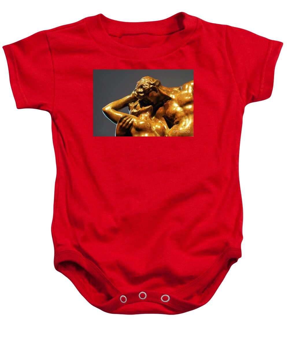 Auguste Rodin Baby Onesie featuring the photograph Eternal Springtime, Auguste Rodin y1 by Vladi Alon