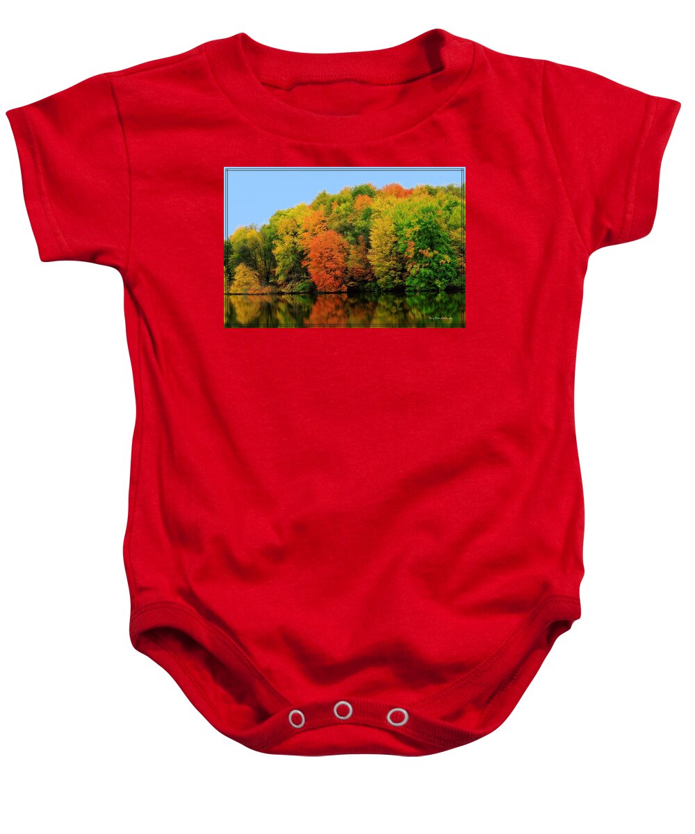 Fall Baby Onesie featuring the photograph Fall at Nimisila by Mary Walchuck