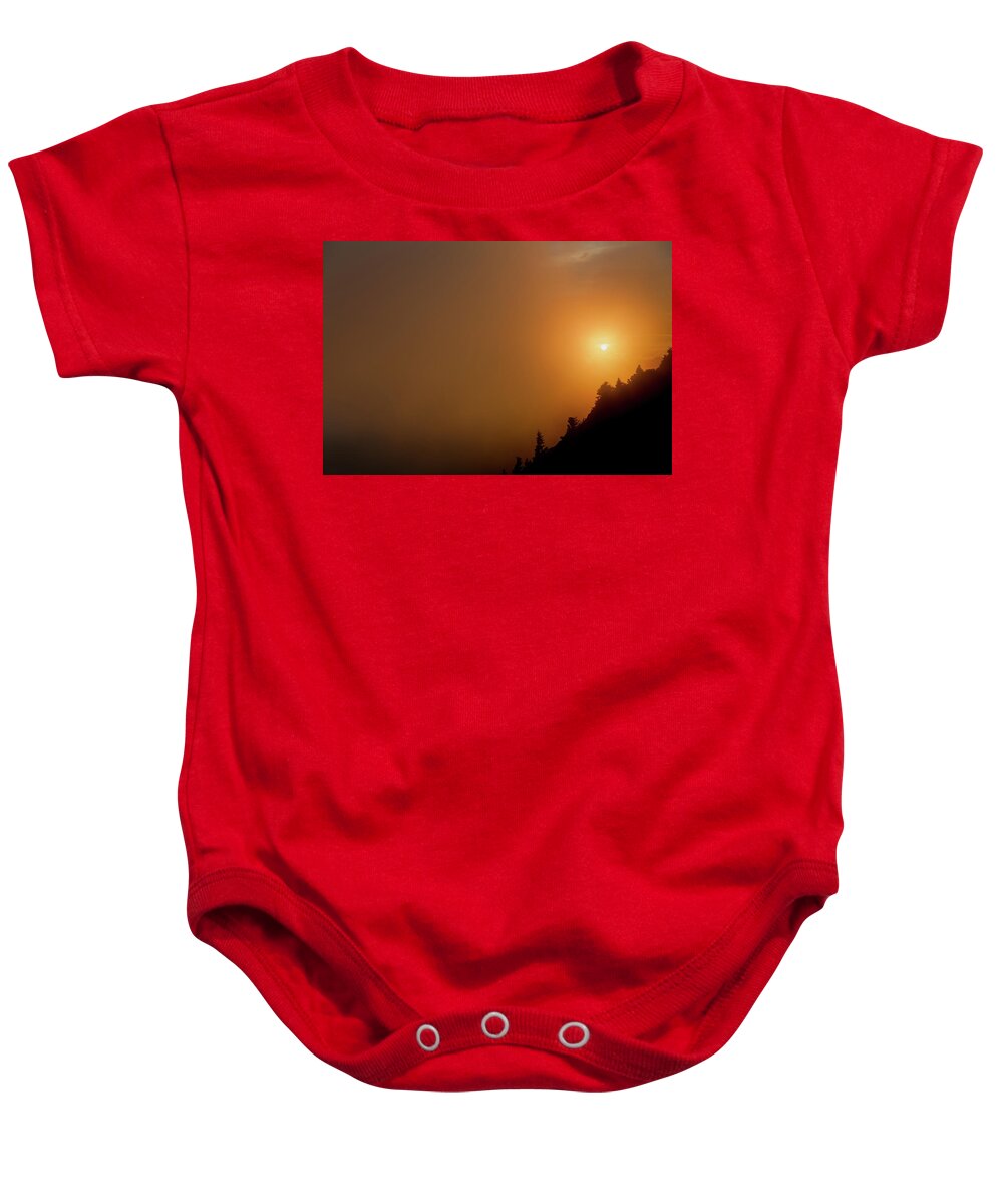 Sunset Baby Onesie featuring the photograph GFM Sunset-1 by John Kirkland