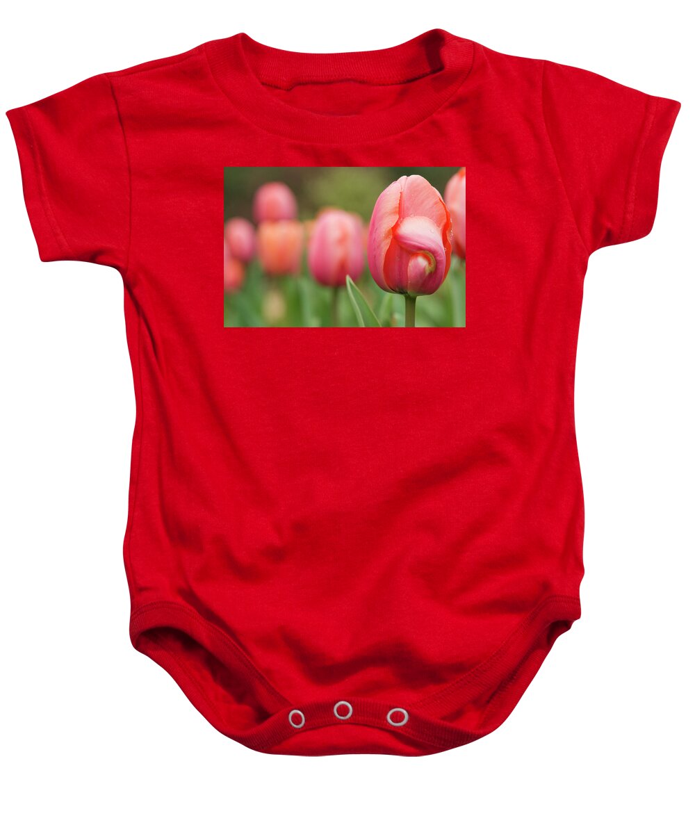 Sarah P. Duke Gardens Baby Onesie featuring the photograph Imperfection by Melissa Southern