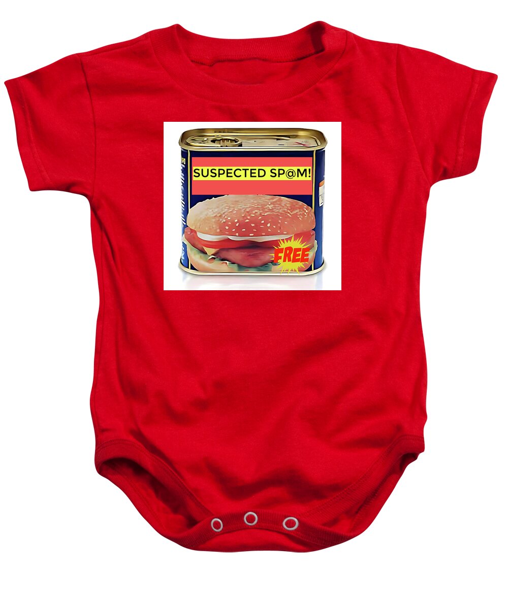  Baby Onesie featuring the digital art I.Need.To.Laugh by Christina Knight