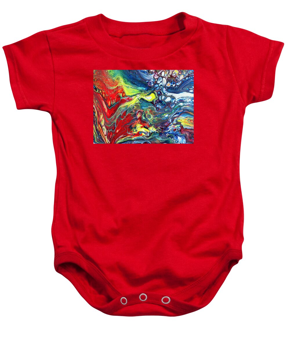 Acrylic Baby Onesie featuring the painting Kilauea by Lorraine Baum