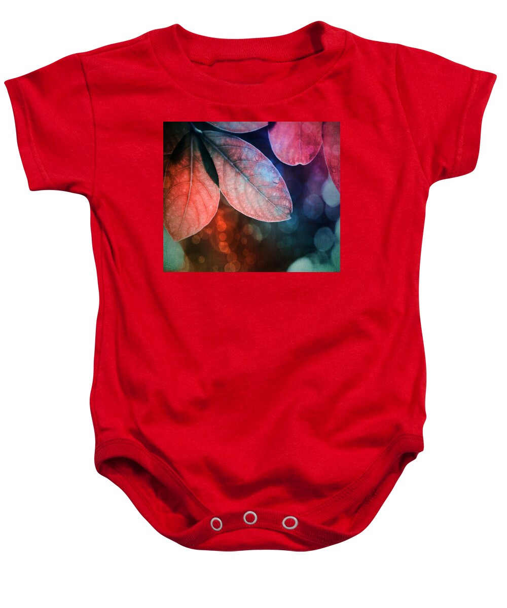 Leaves Baby Onesie featuring the photograph Leaves by Marianna Mills