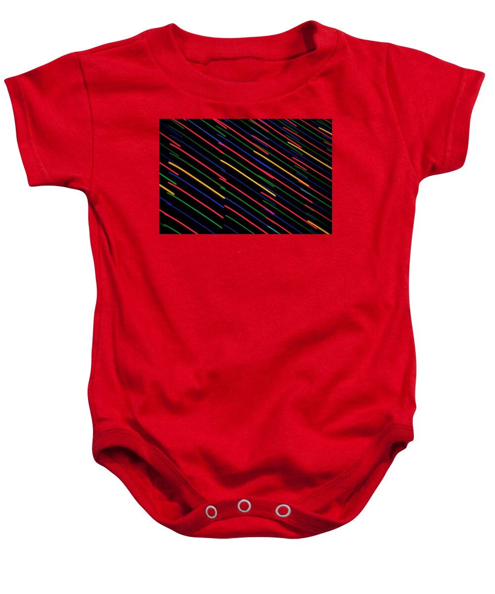 Light Baby Onesie featuring the photograph Light Painting - Startrails by Sean Hannon