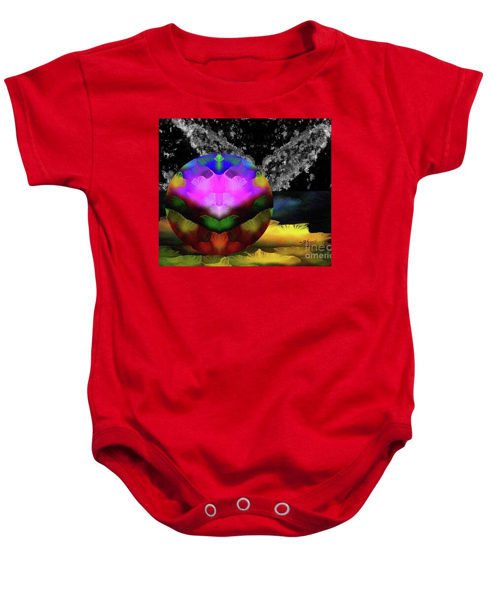 Earth Day Baby Onesie featuring the mixed media Love Letter To the Earth and Life Itself Number 3 by Aberjhani