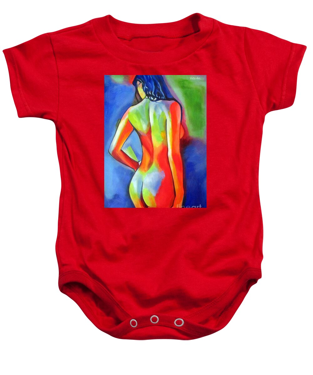 Affordable Original Art Baby Onesie featuring the painting Lovely Nude by Helena Wierzbicki