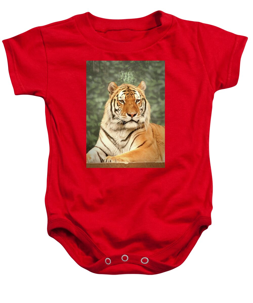 Tiger Baby Onesie featuring the photograph Majestic by Lens Art Photography By Larry Trager